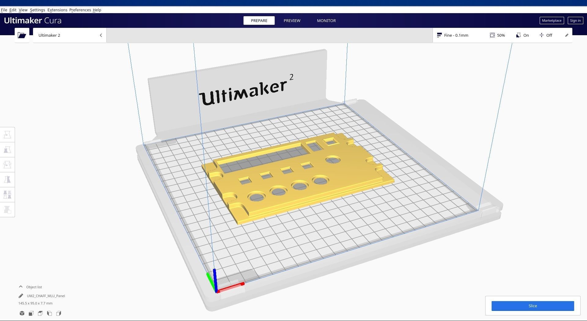 F16 CMDS CHAFF and FLARE Panel 3D model_33