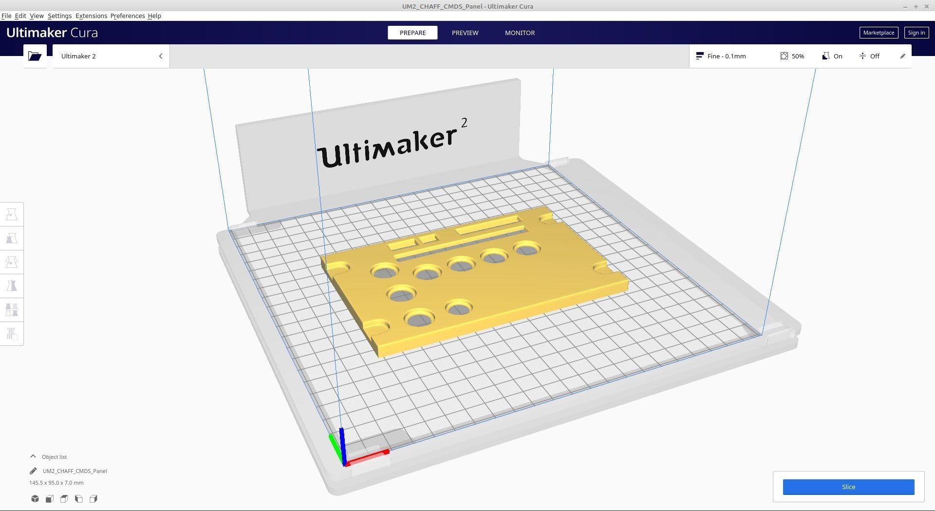 F16 CMDS CHAFF and FLARE Panel 3D model_32