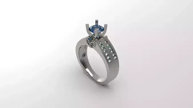 Woman Solitaire Ring 106