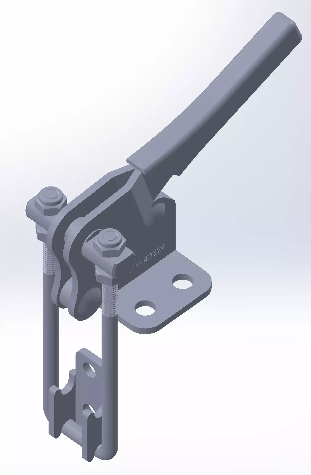 GP-1324 latch for door Free 3D model_0