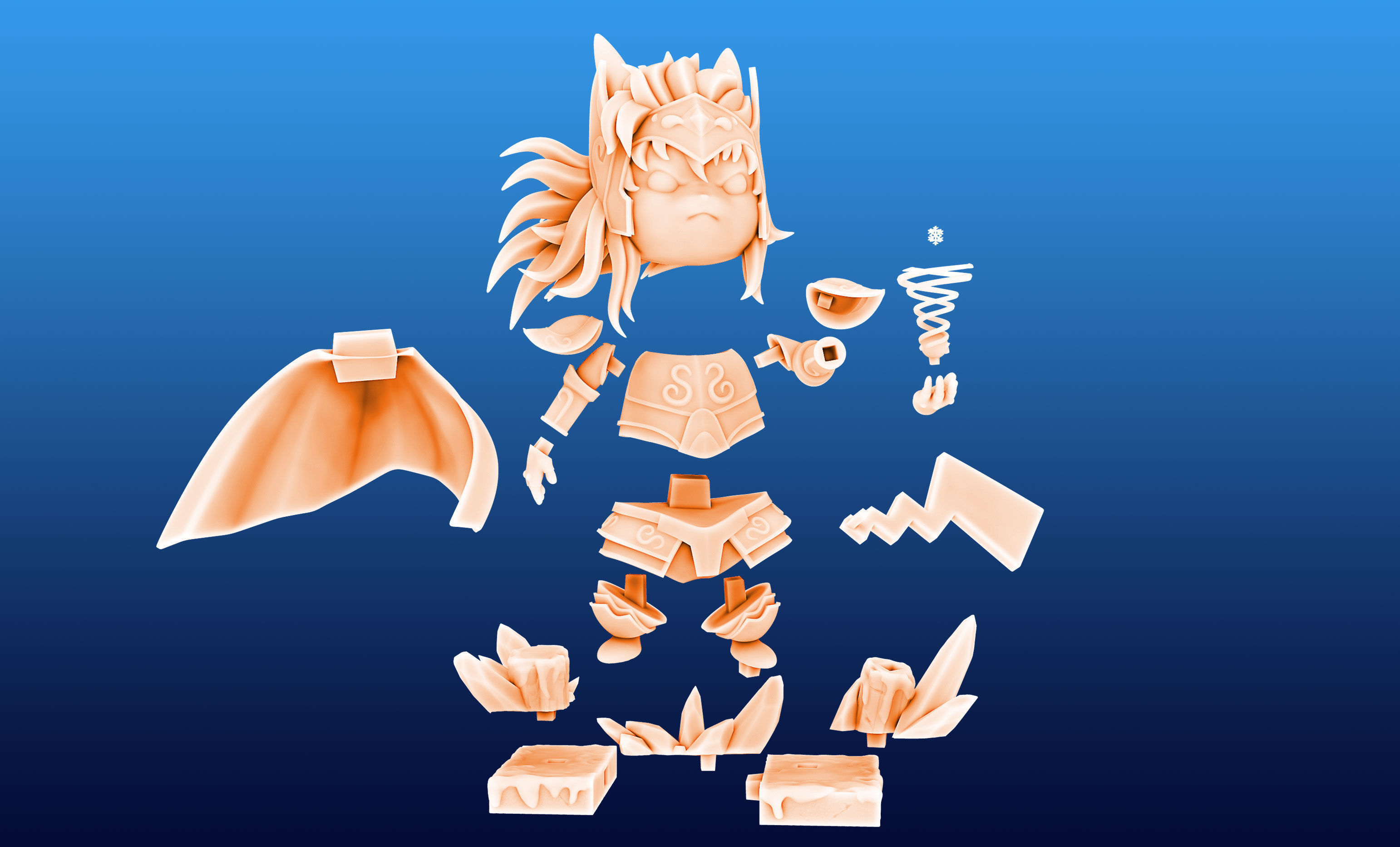 Pikachu Knight of the Zodiac Camus Cosplay 3D print model_6