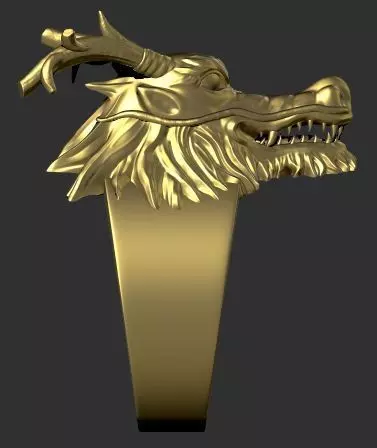 DRAGON RING 16MM finger 3D print model