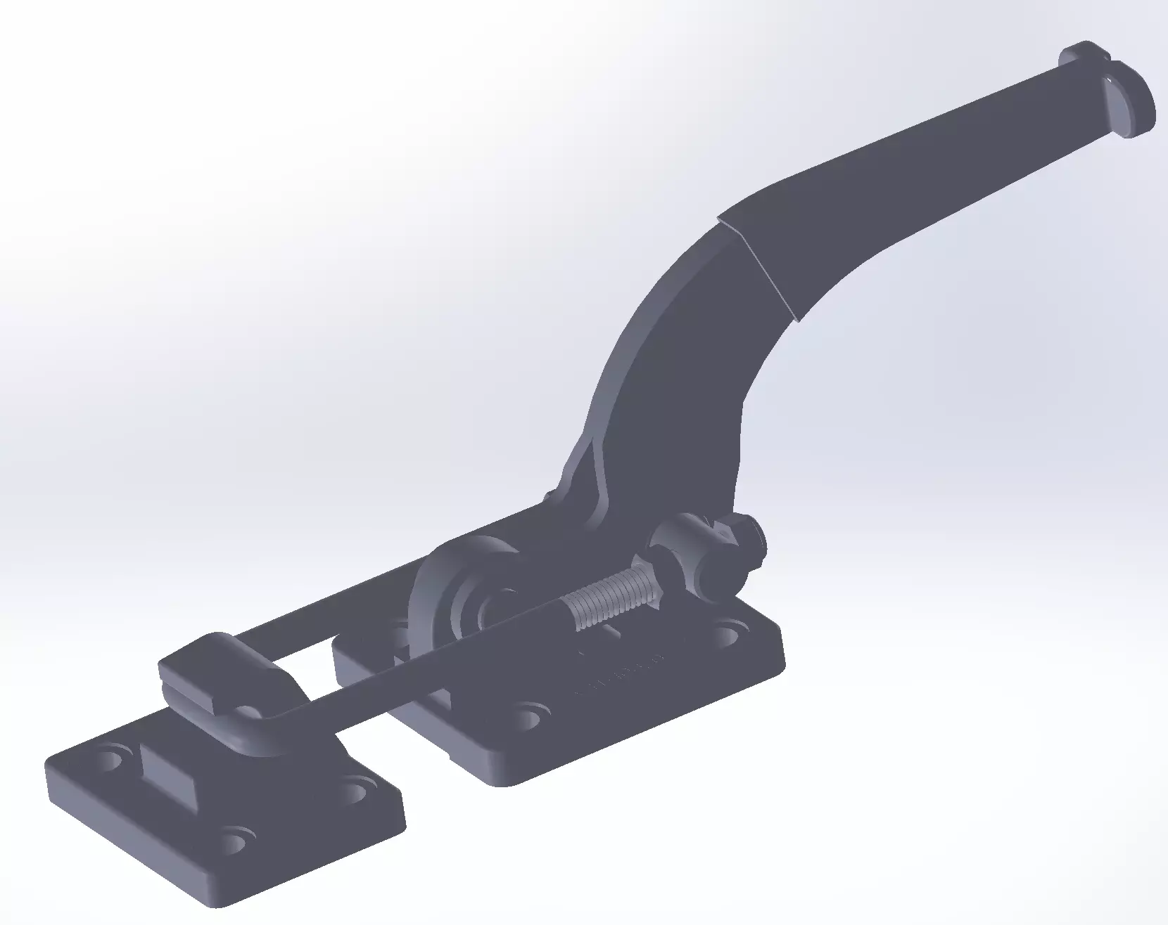 GP-1375 door latch Free 3D model_0