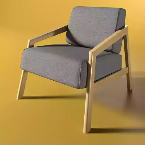 Single sofa single chair 3D model