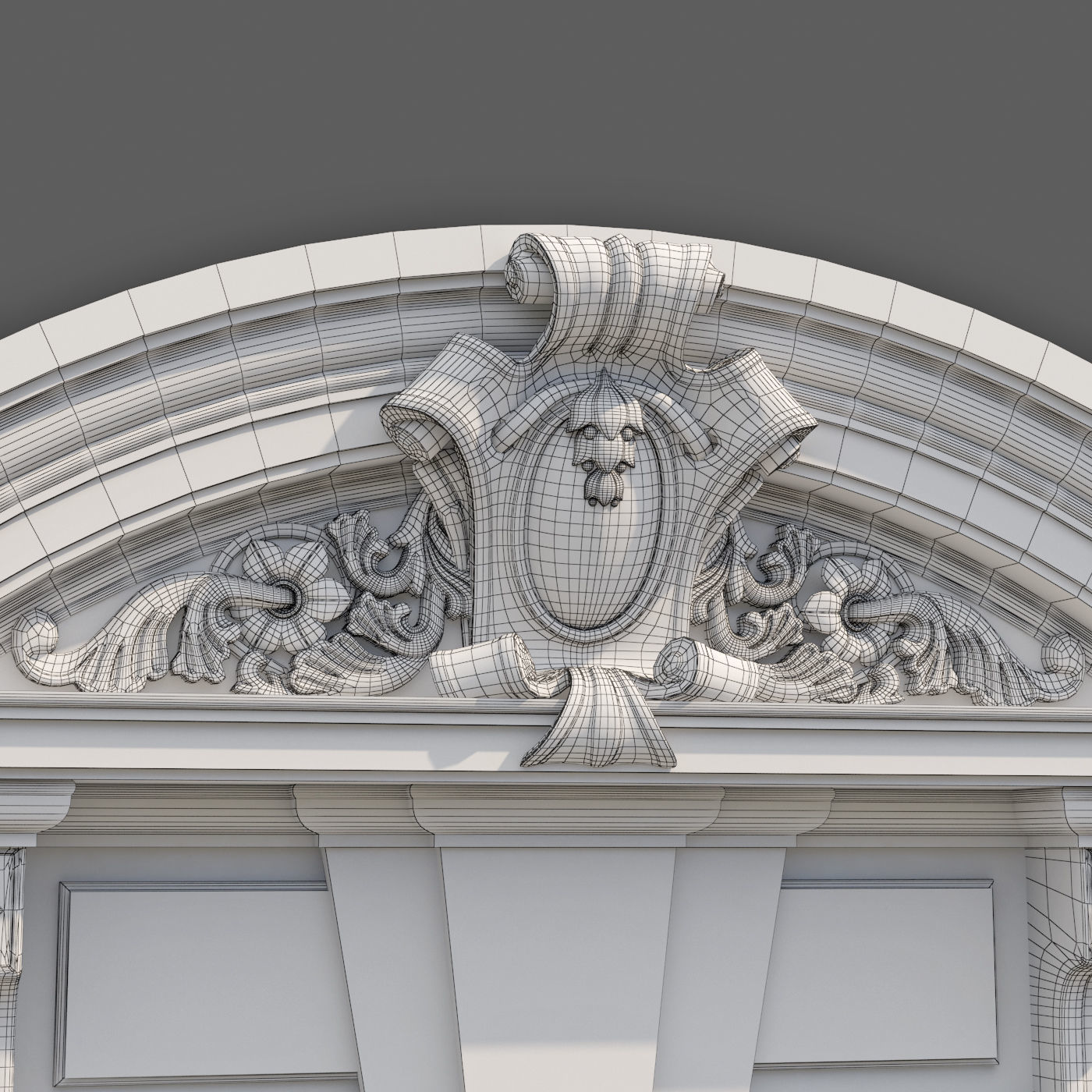 Windows in the style of modern classics 6 3D model 3D model_7