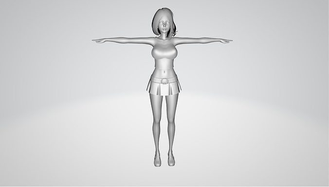 Sexy Woman In Detail Free 3D model
