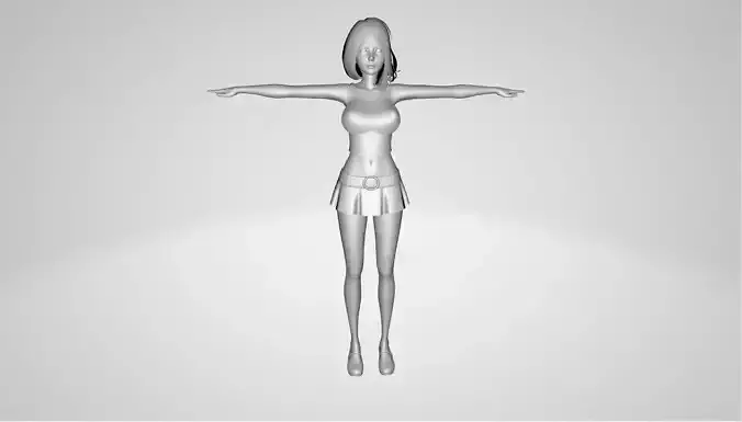 Sexy Woman In Detail Free 3D model