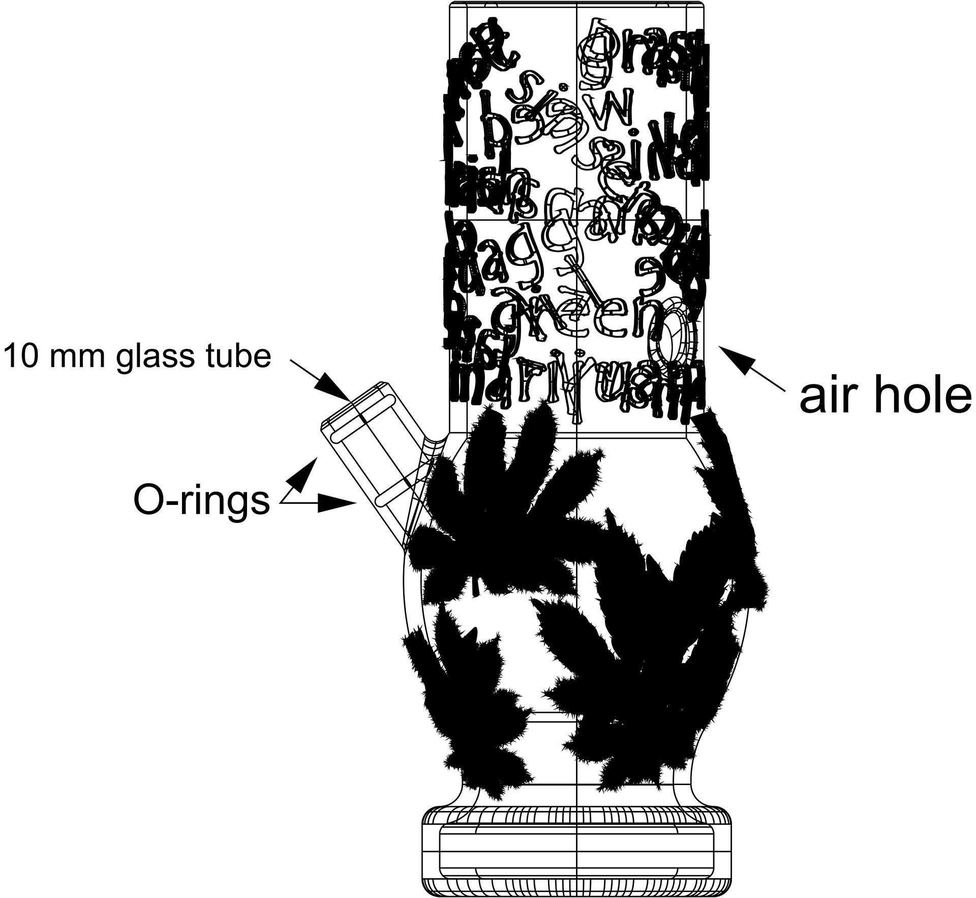 bong water pipe 3D print model_6