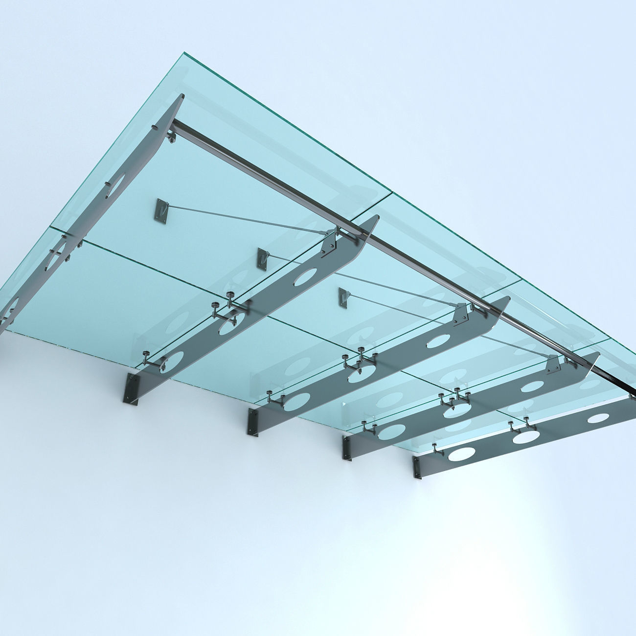 Glass canopy 2 3D model_2