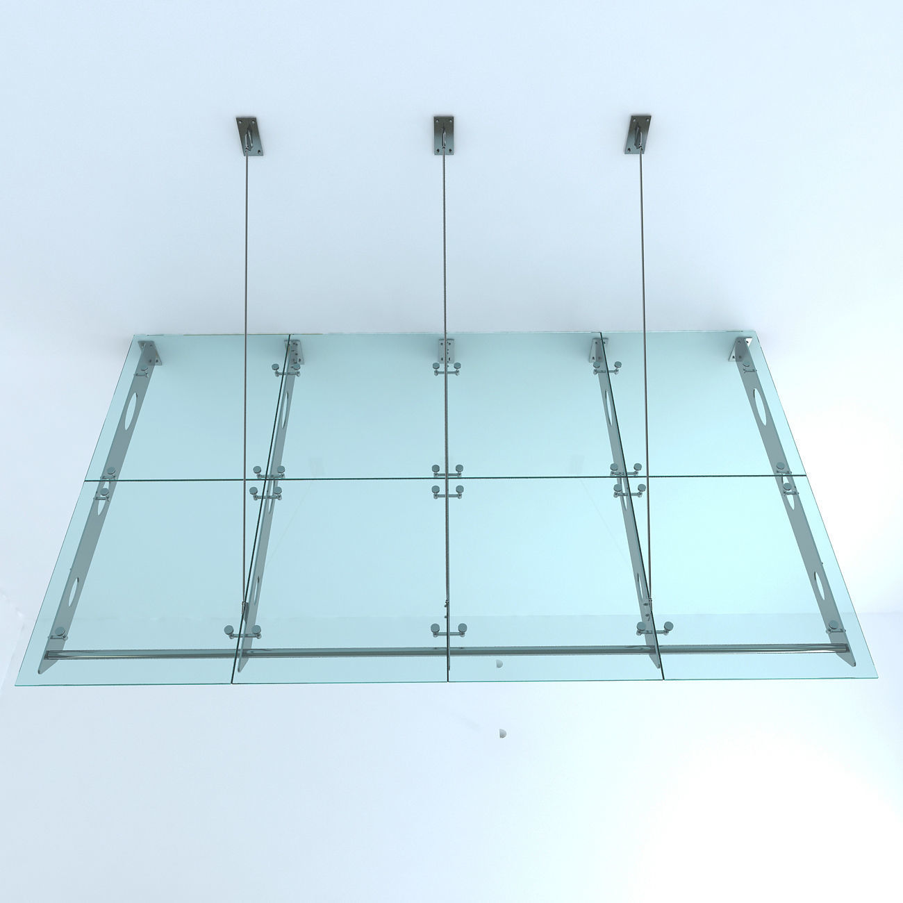 Glass canopy 2 3D model_3