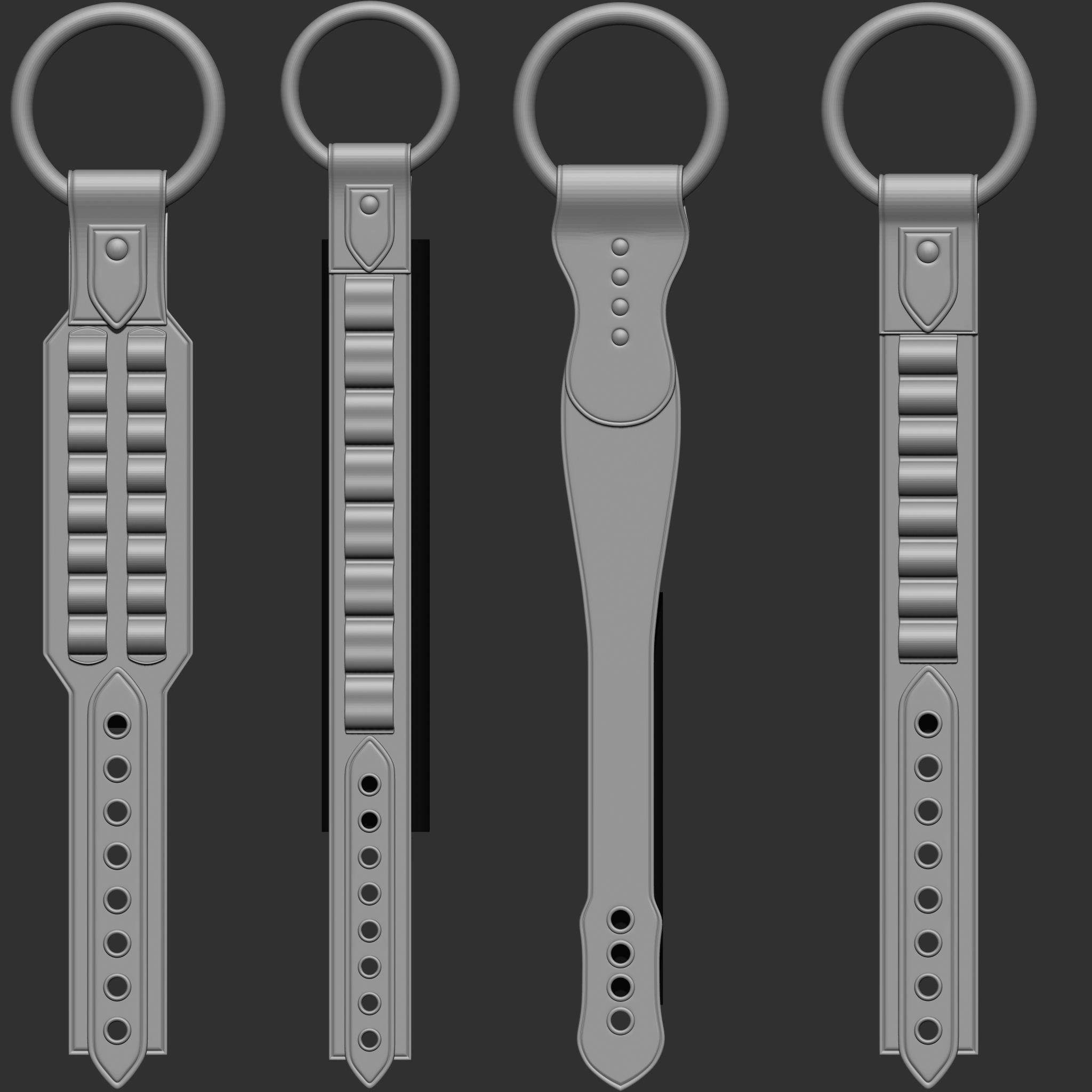 240 IMM Brush Leather Straps Vol 03 UV Video Tutorial 3D model_18