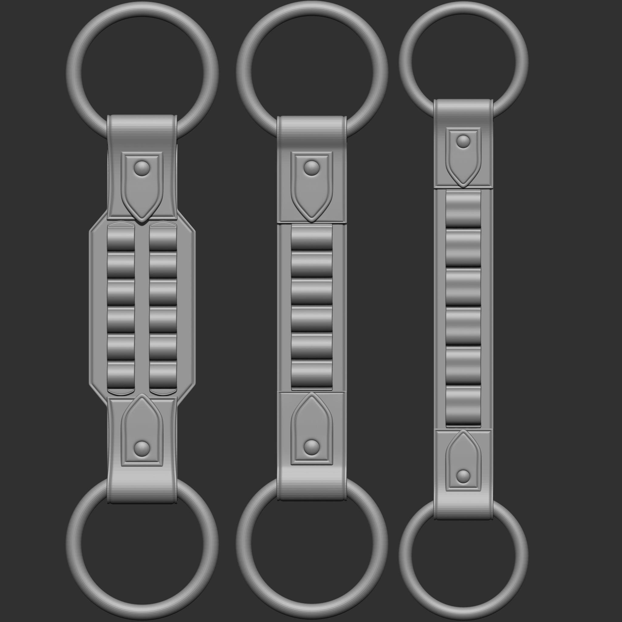 240 IMM Brush Leather Straps Vol 03 UV Video Tutorial 3D model_25