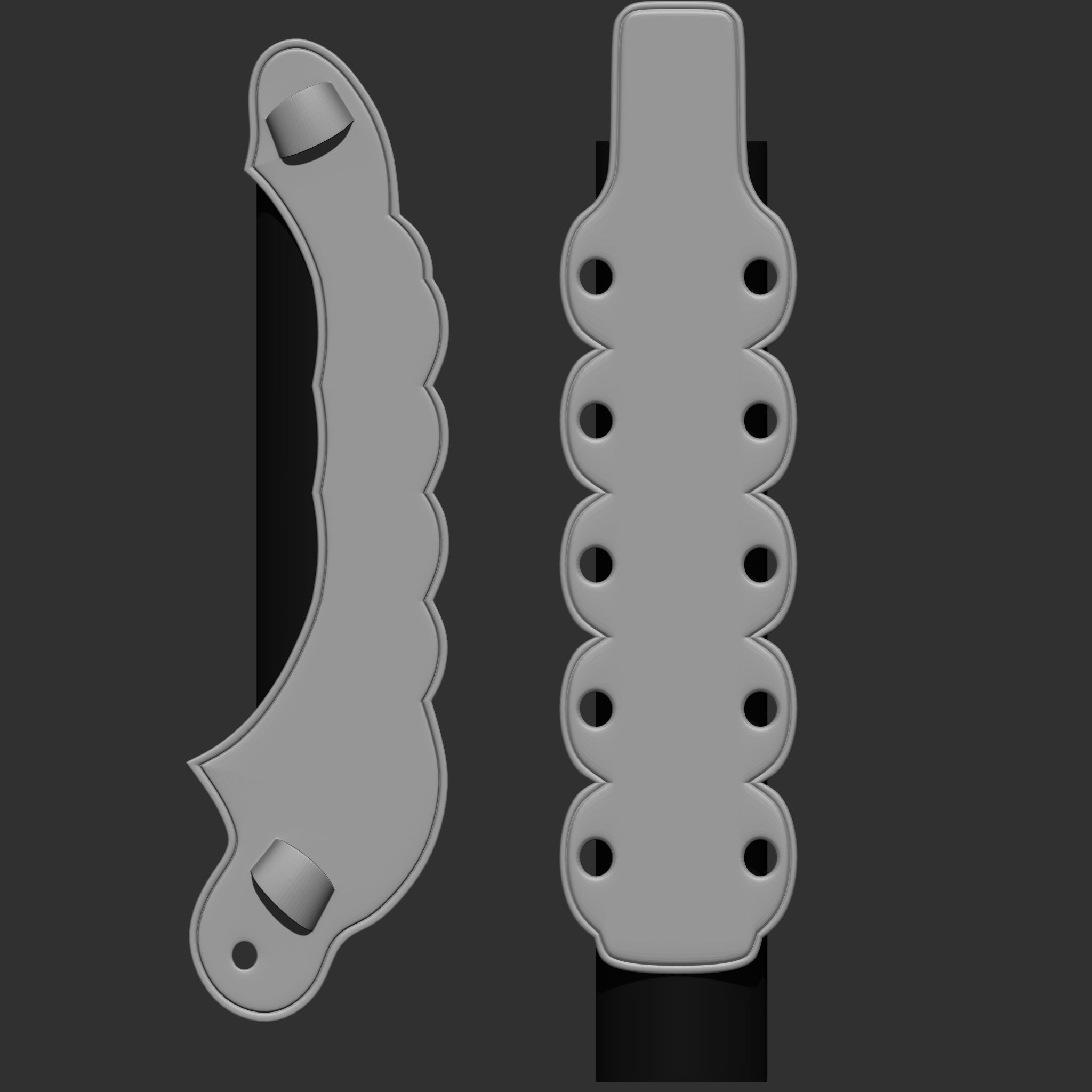 240 IMM Brush Leather Straps Vol 03 UV Video Tutorial 3D model_35