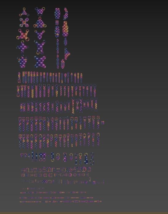 240 IMM Brush Leather Straps Vol 03 UV Video Tutorial 3D model_32