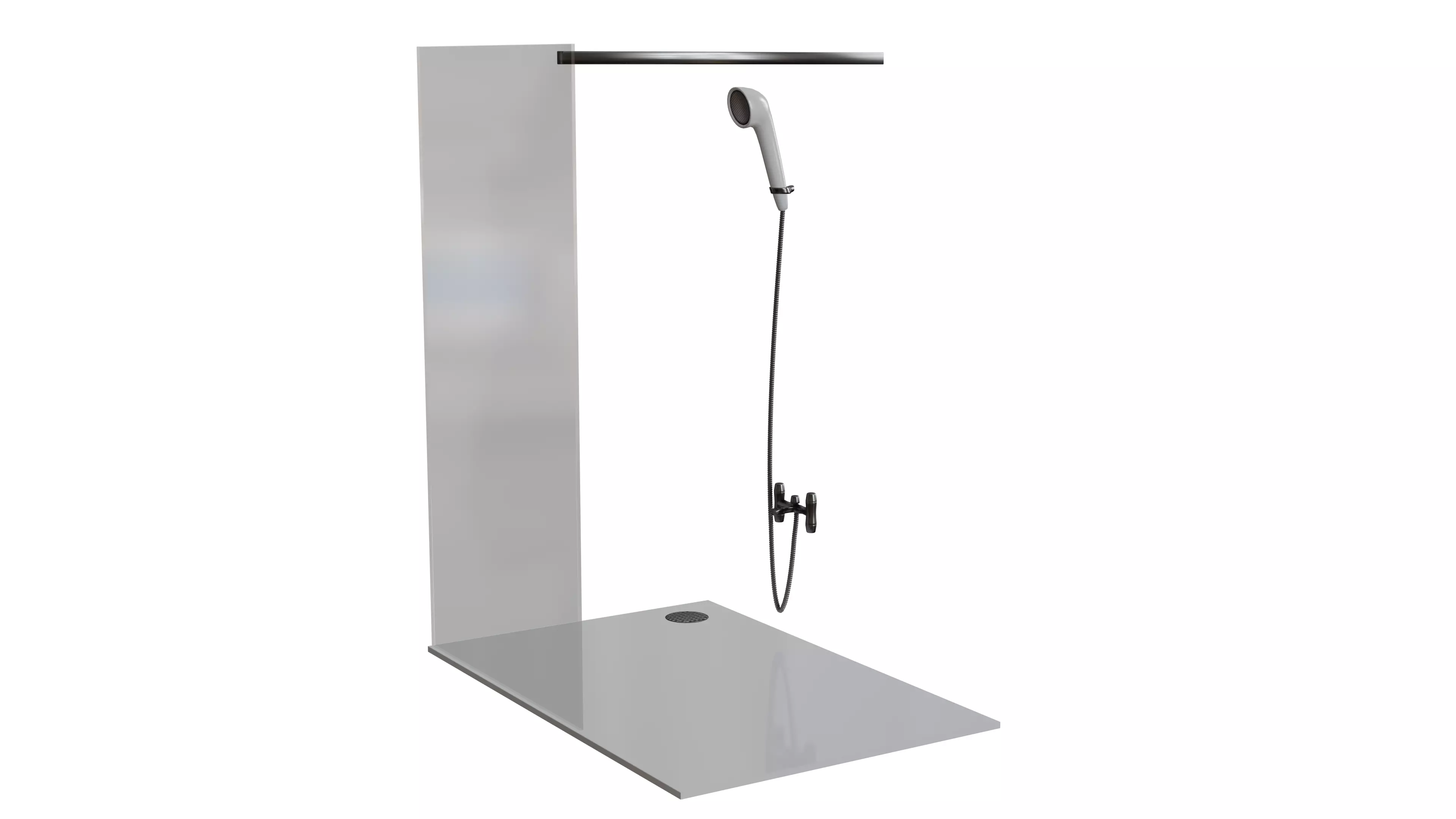 Elite Shower Room Low-poly 3D model