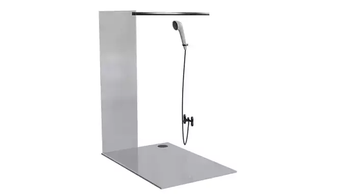 Elite Shower Room Low-poly 3D model