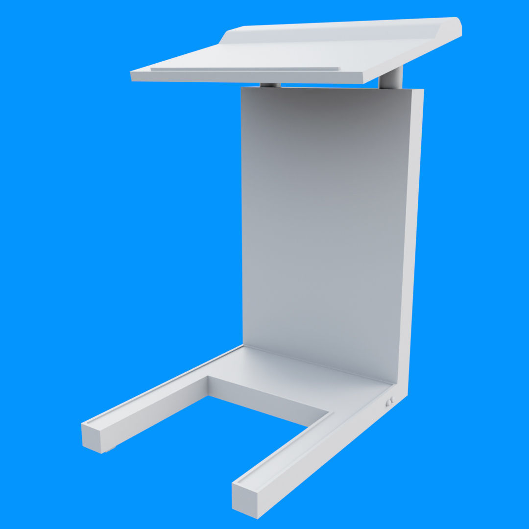 Flat Front Pulpit Low-poly 3D model_18