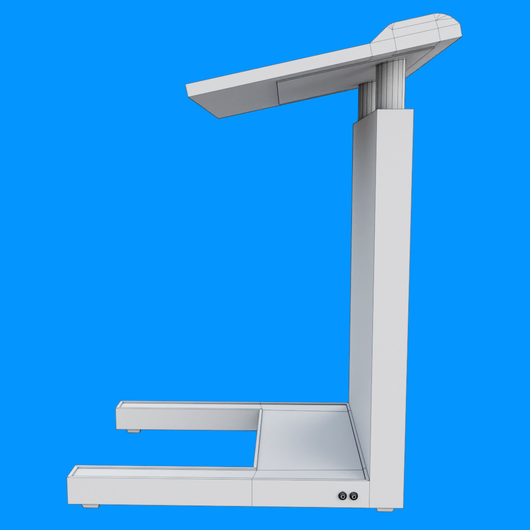 Flat Front Pulpit Low-poly 3D model_26