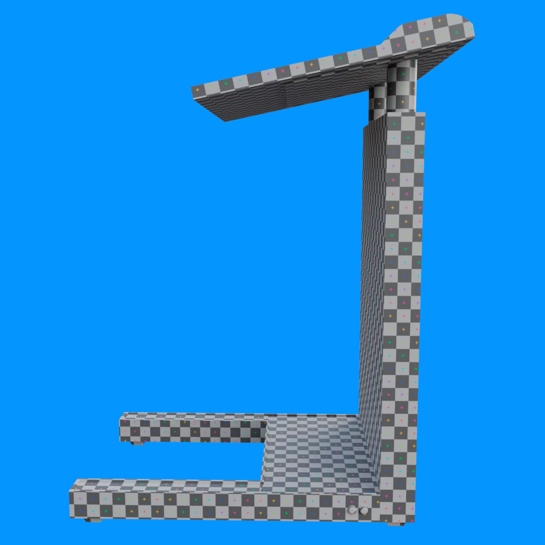 Flat Front Pulpit Low-poly 3D model_27