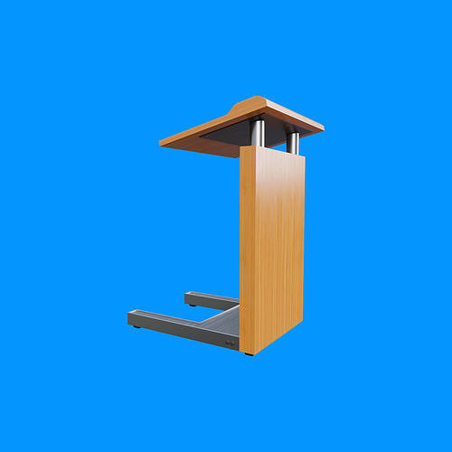 Flat Front Pulpit Low-poly 3D model