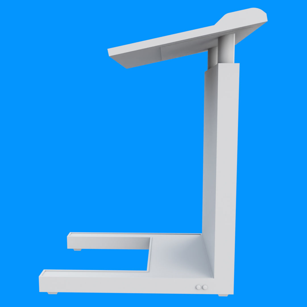Flat Front Pulpit Low-poly 3D model_25