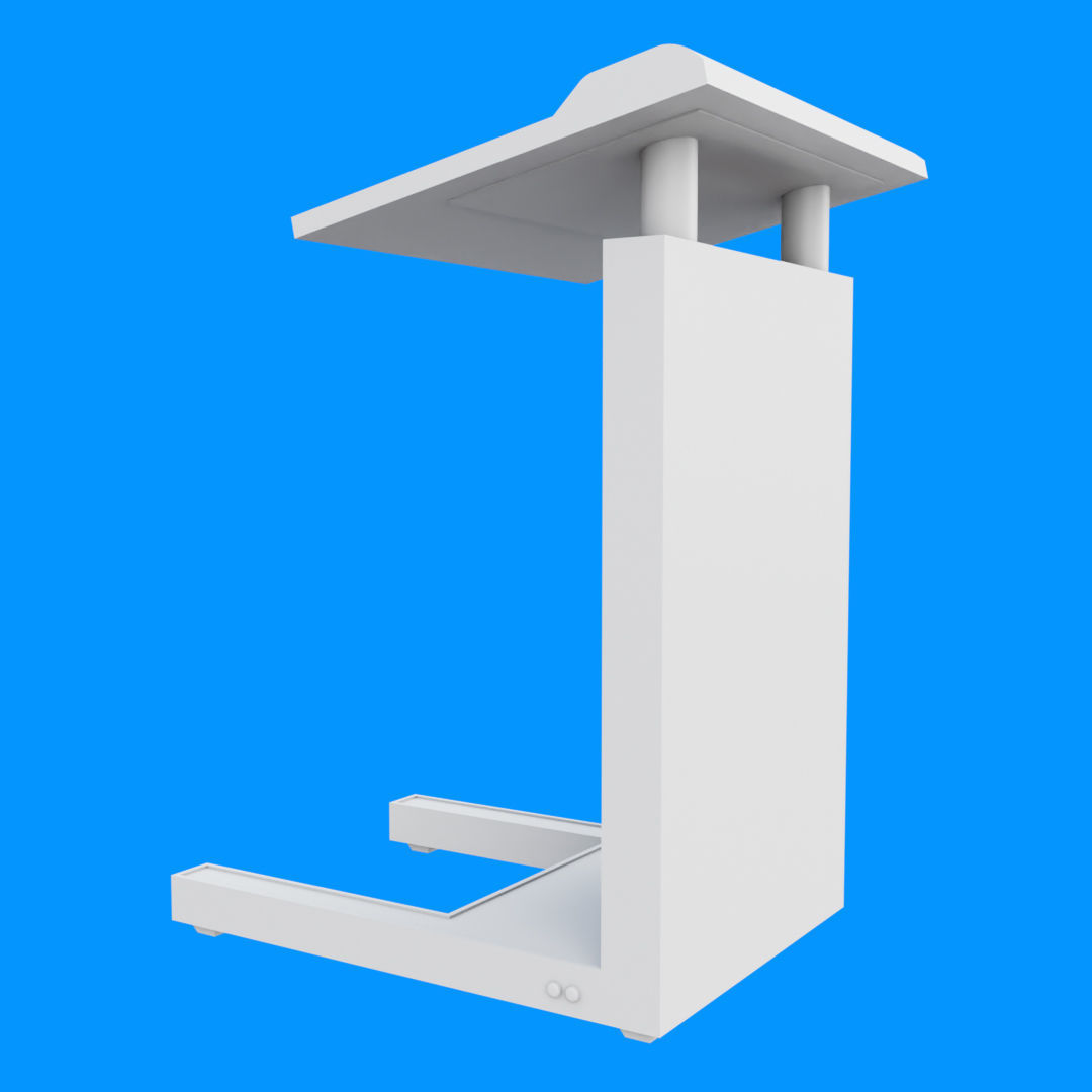 Flat Front Pulpit Low-poly 3D model_22