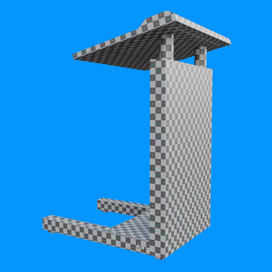 Flat Front Pulpit Low-poly 3D model_16