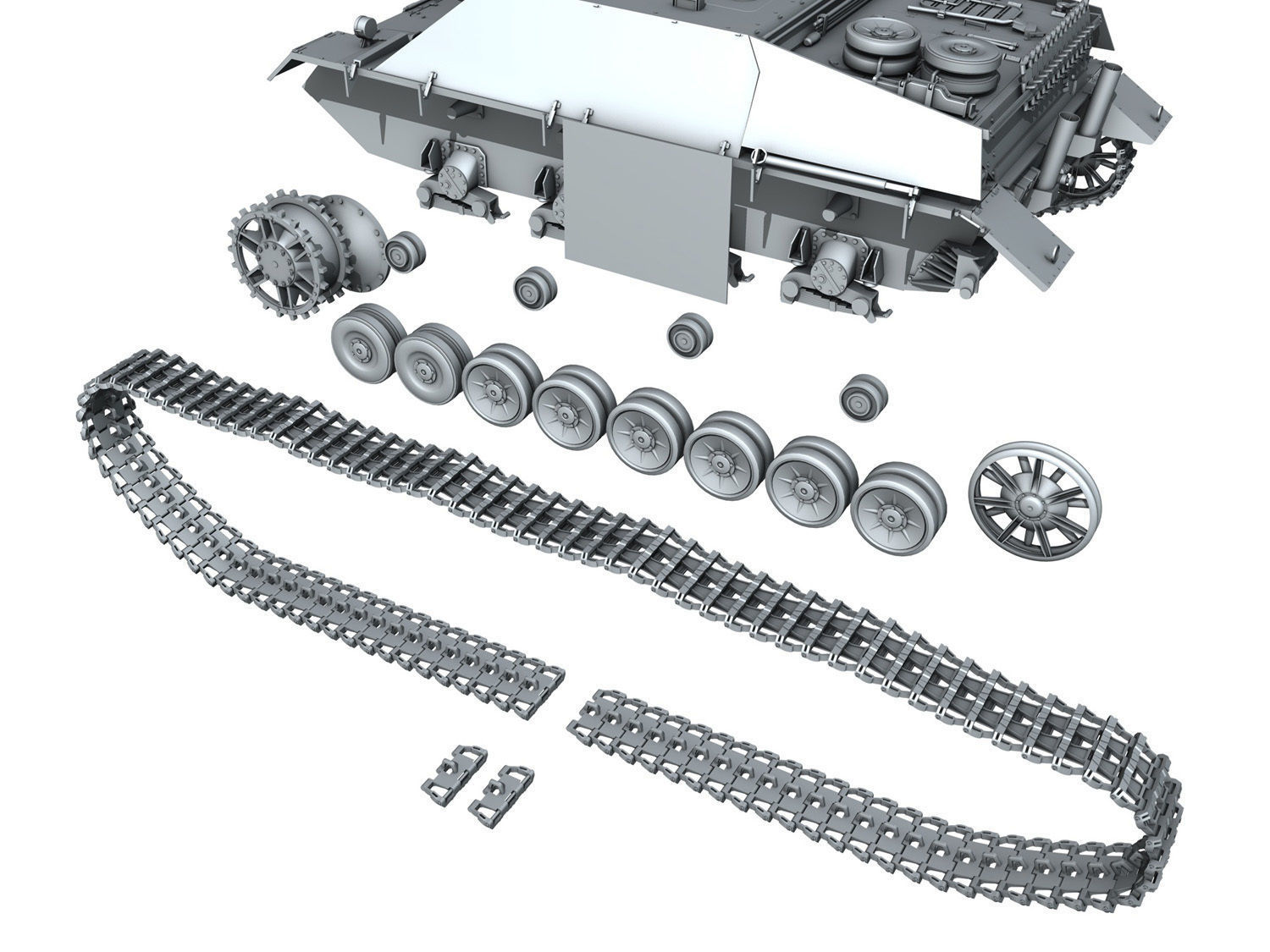 Jagdpanzer IV L70V 3D model_9