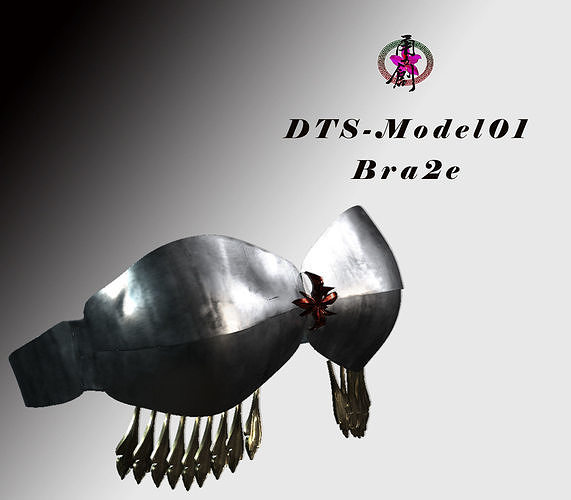 DTS-Model01-Bra2E viking helmet Low-poly 3D model