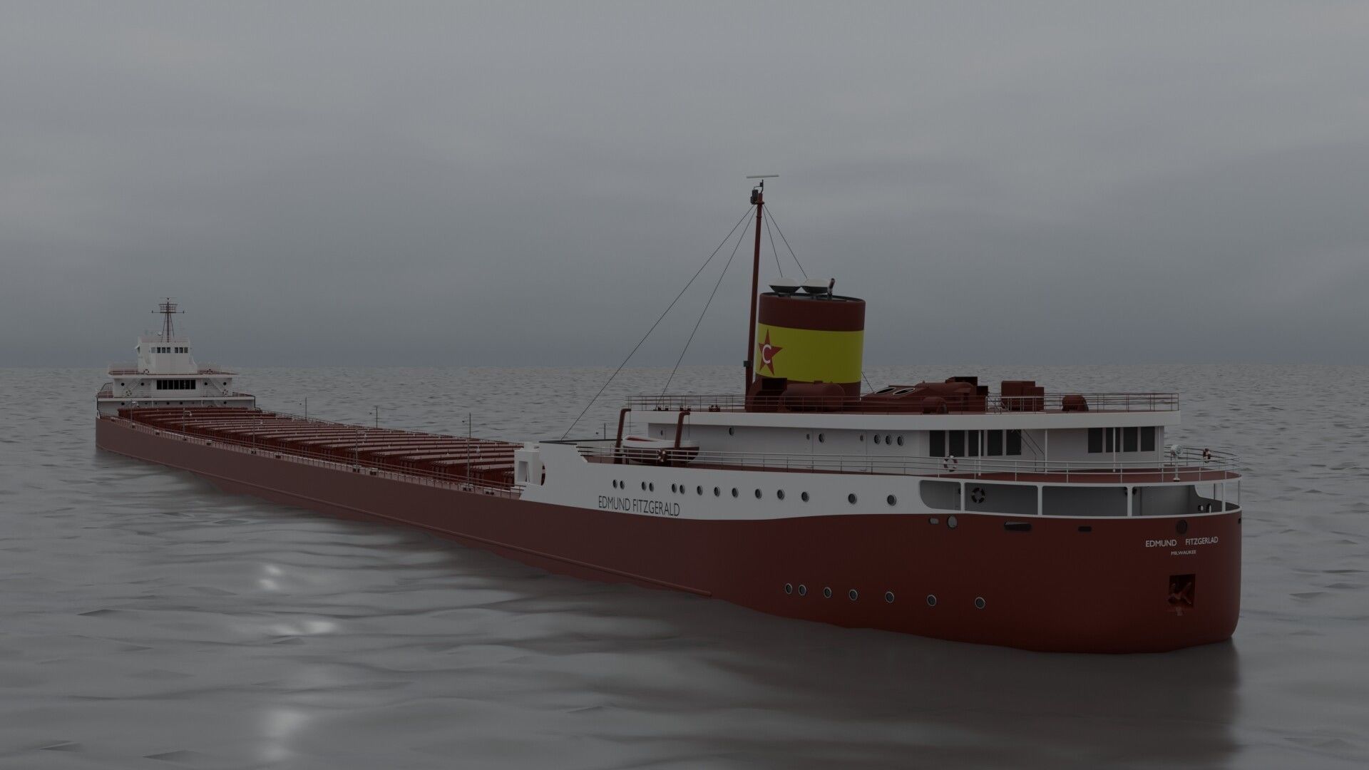 Edmund Fitzgerald 3D model 3D model_2