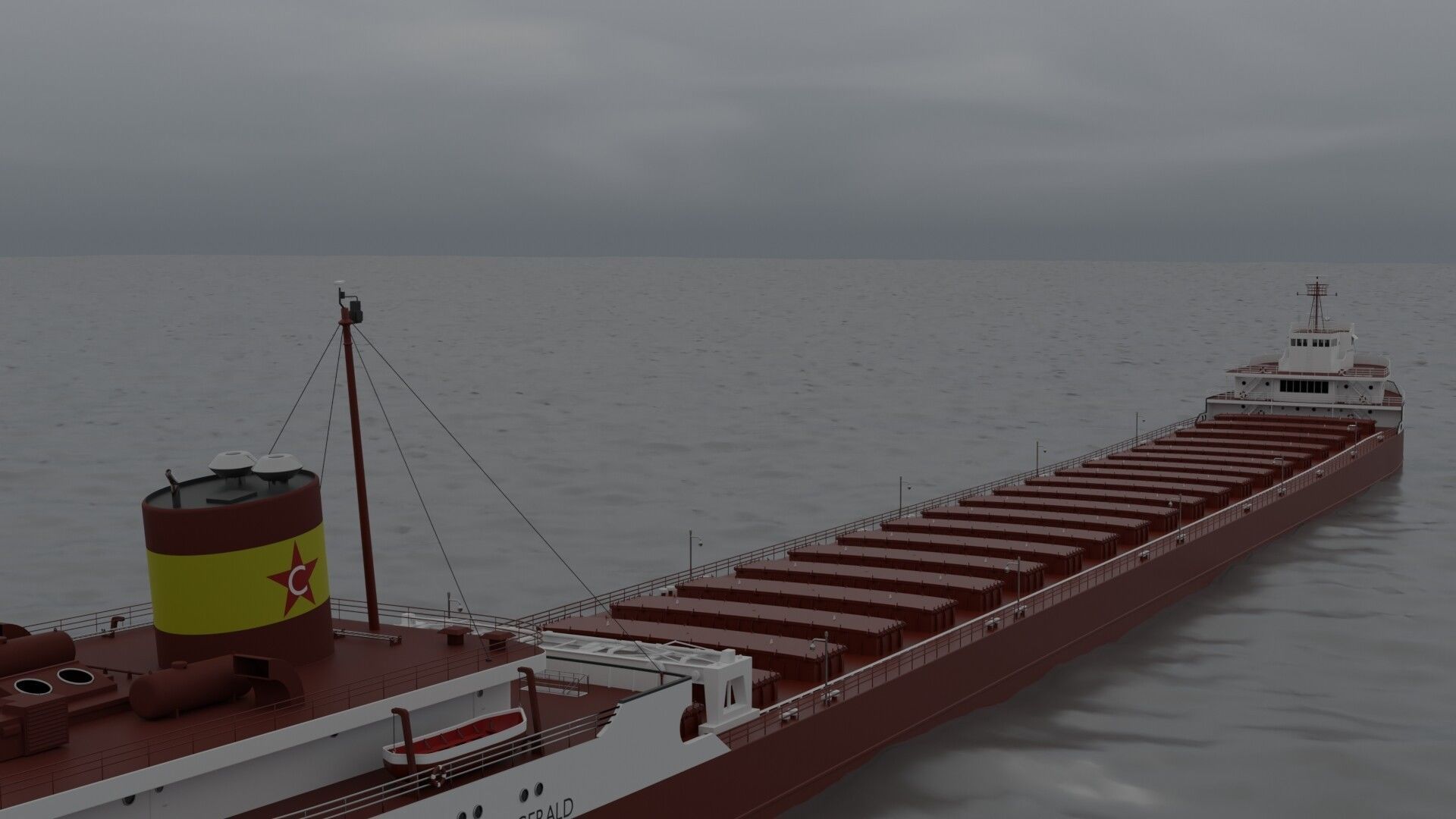 Edmund Fitzgerald 3D model 3D model_3