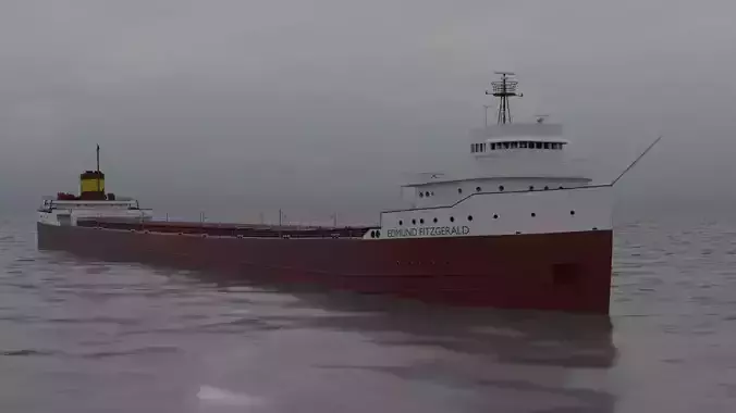 Edmund Fitzgerald 3D model 3D model