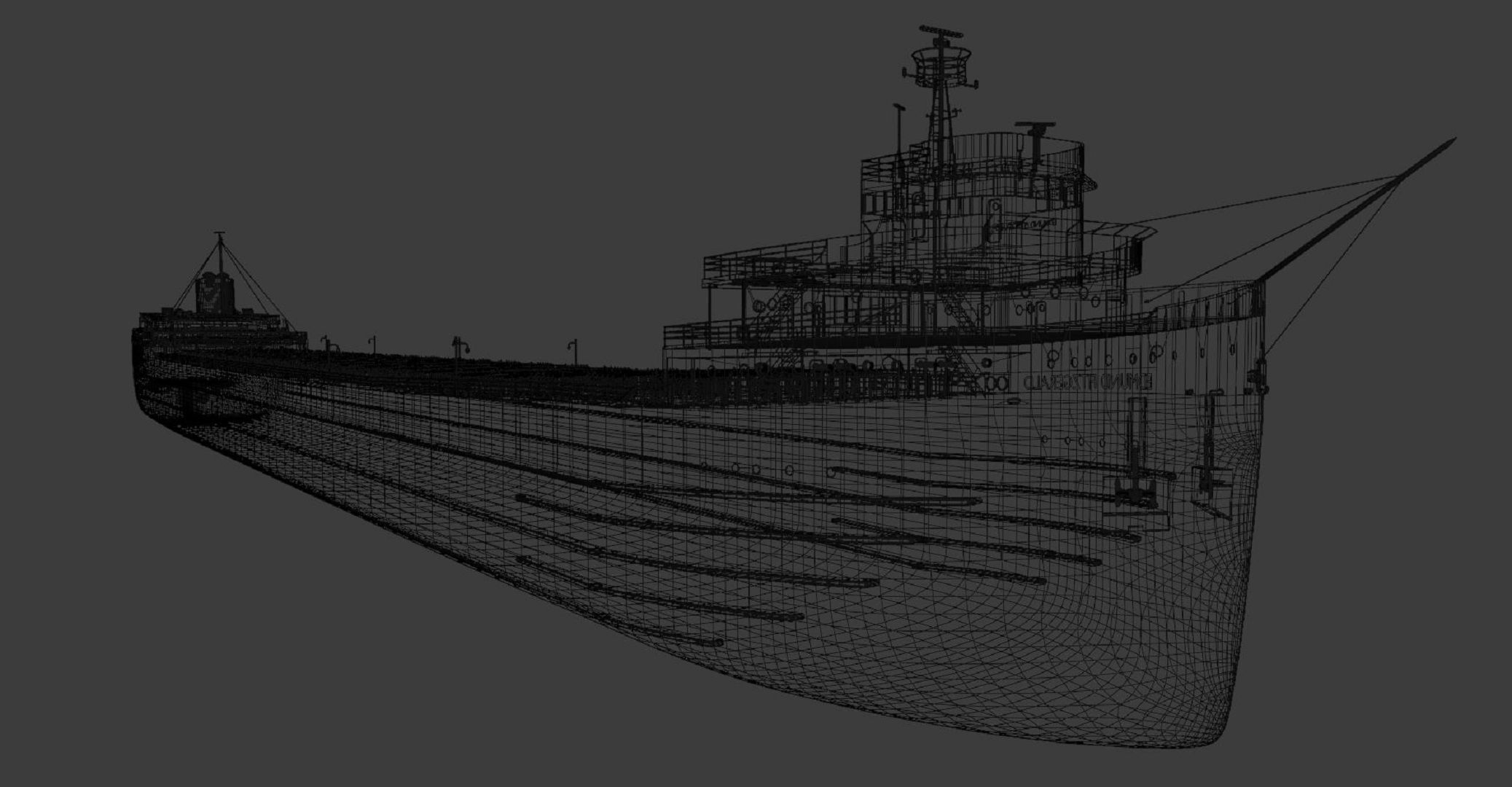 Edmund Fitzgerald 3D model 3D model_6