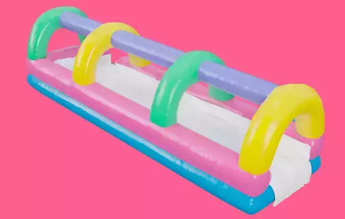 Inflatable Runner Bouncy Low-poly 3D model