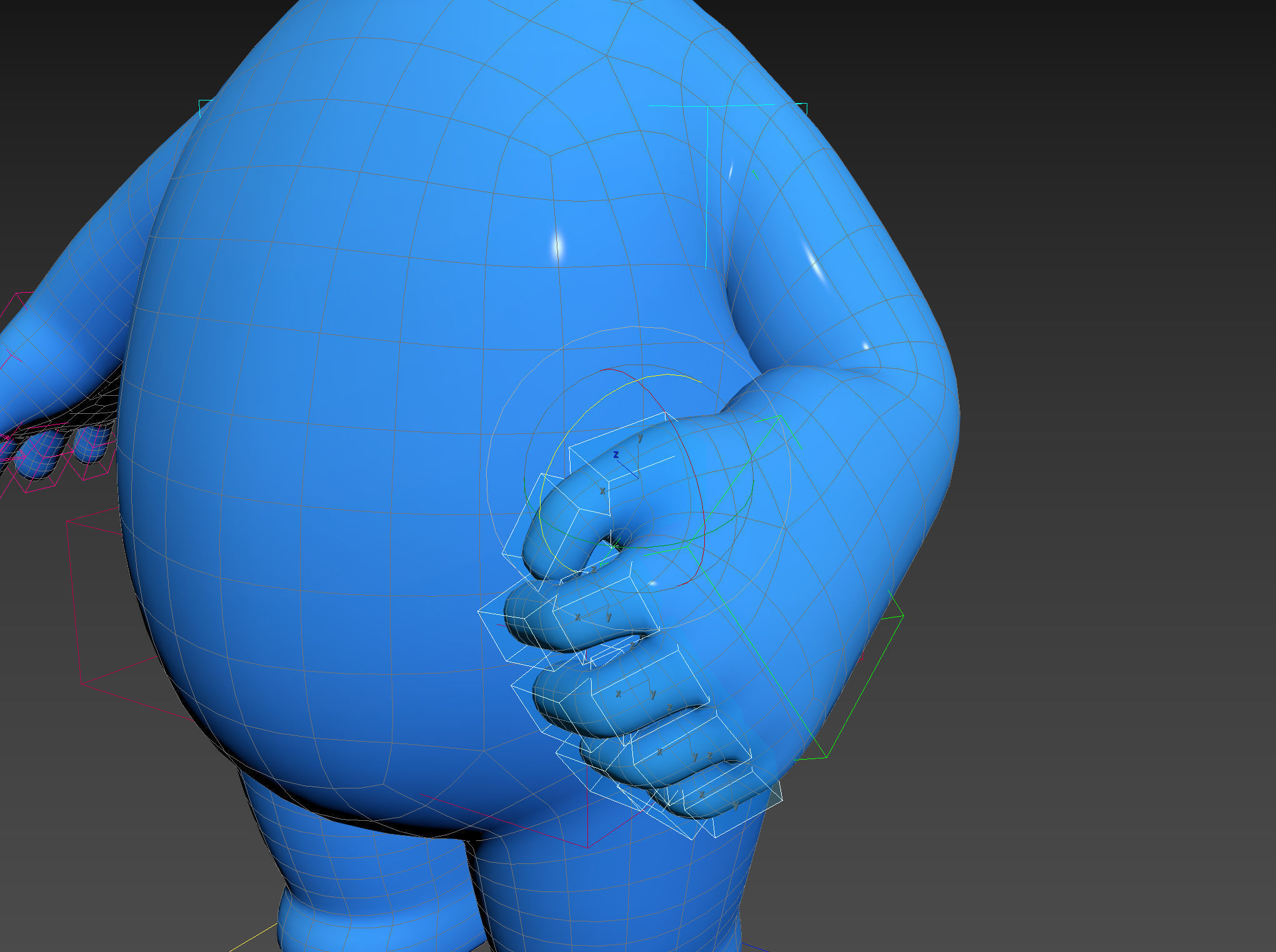 Character083 Rigged Little Man 3D model_30