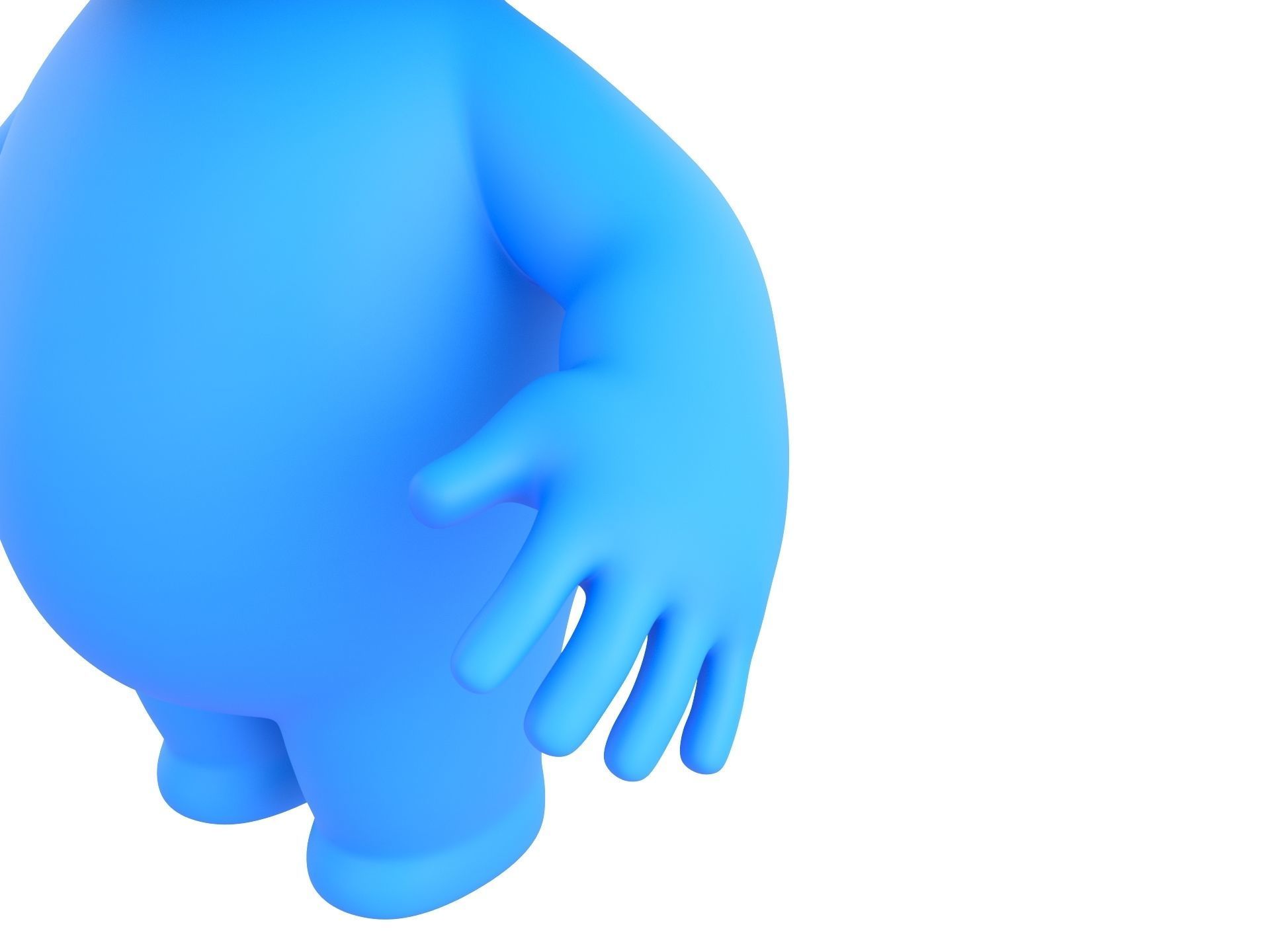 Character083 Rigged Little Man 3D model_5