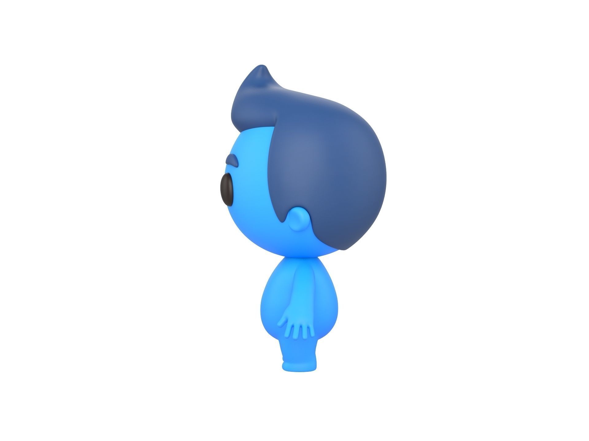 Character083 Rigged Little Man 3D model_17