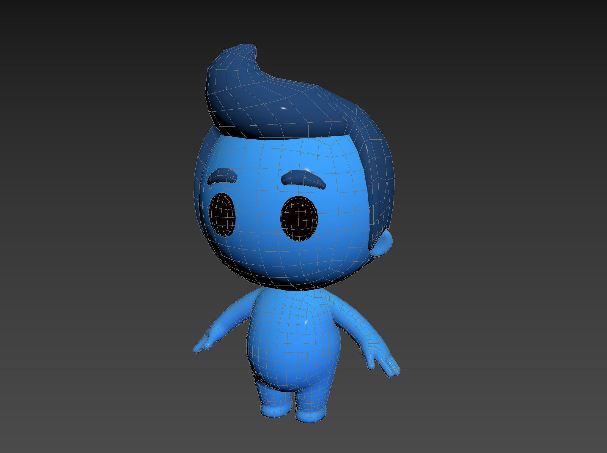 Character083 Rigged Little Man 3D model_22
