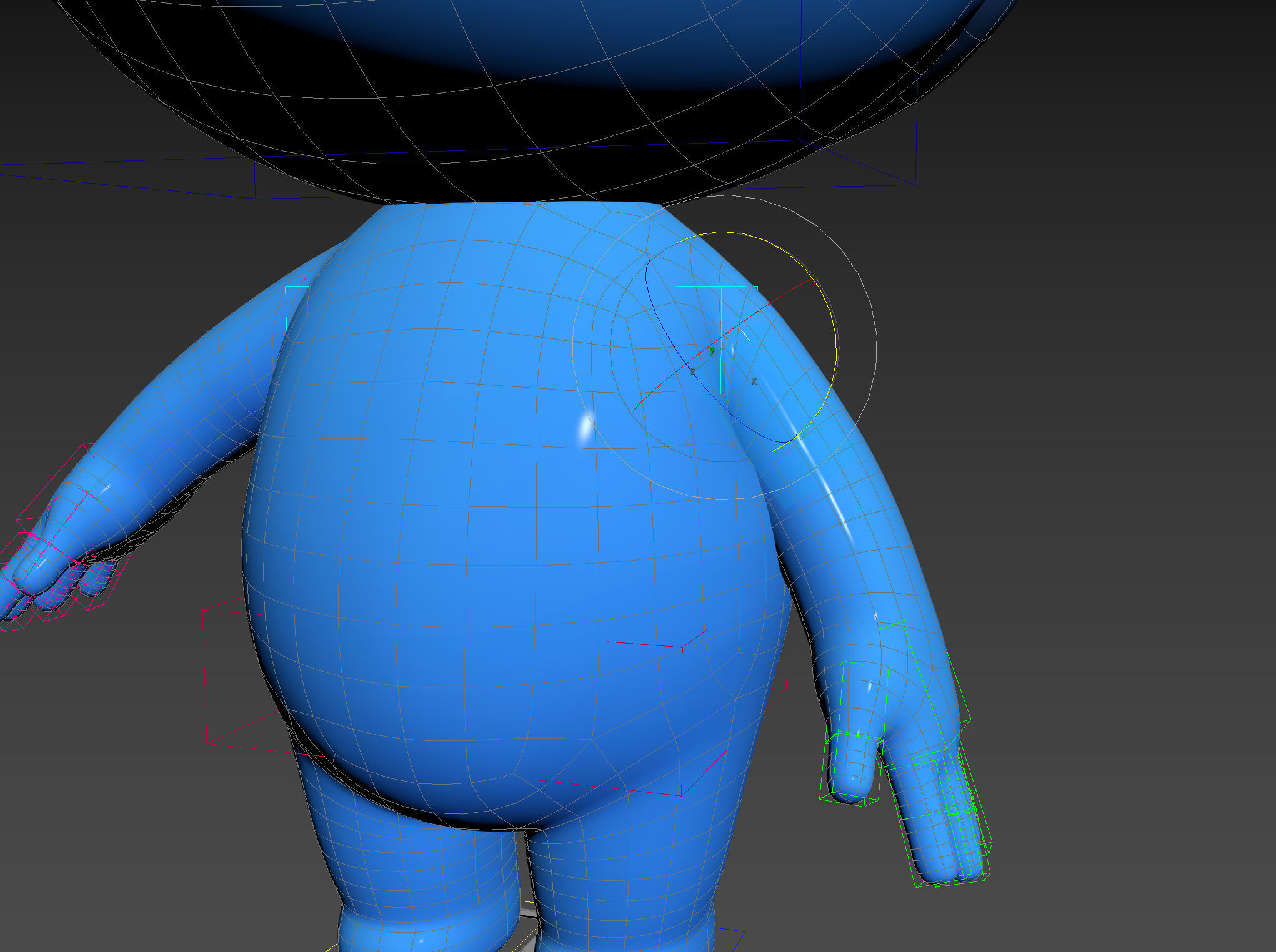 Character083 Rigged Little Man 3D model_27