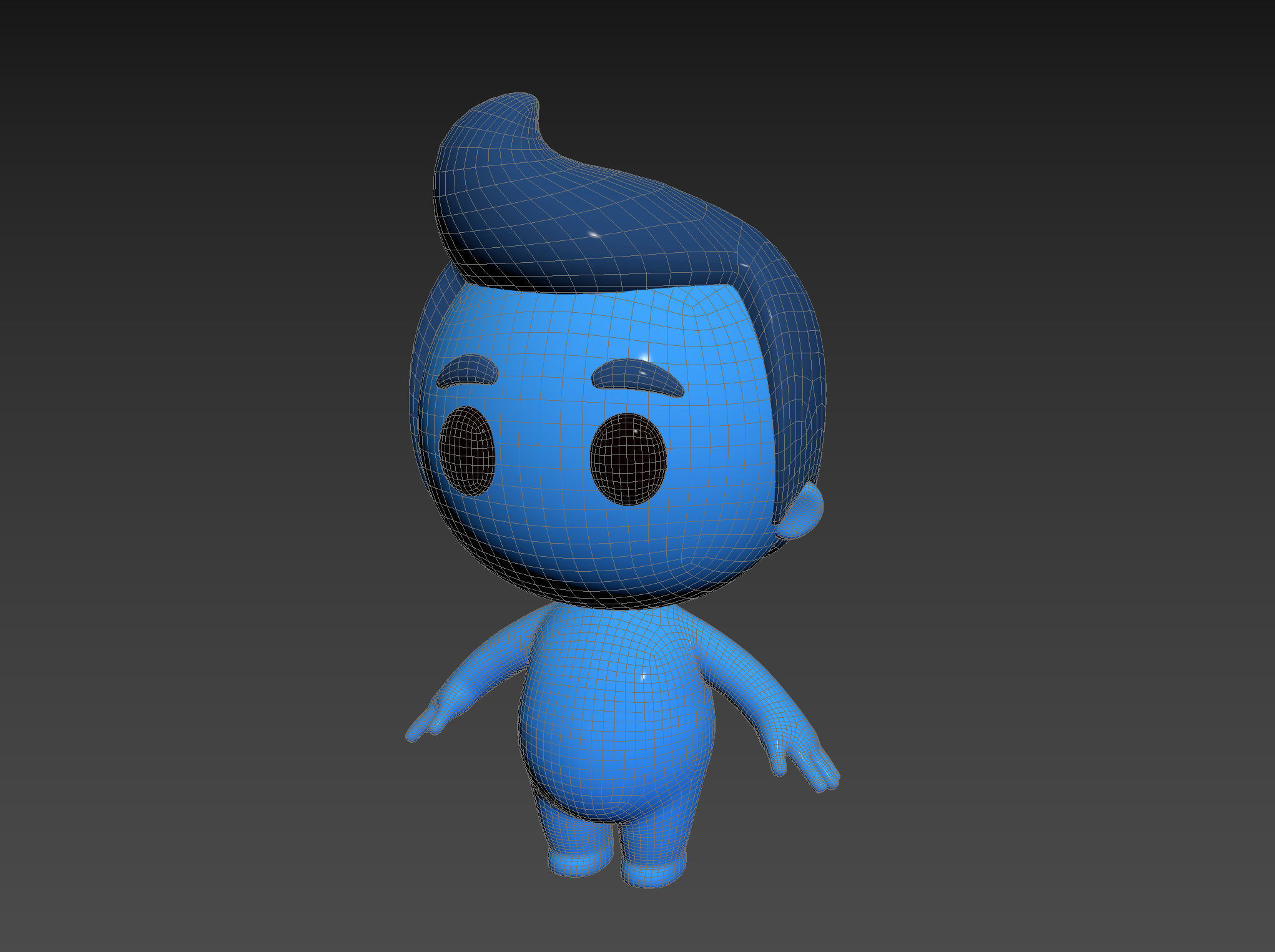 Character083 Rigged Little Man 3D model_23