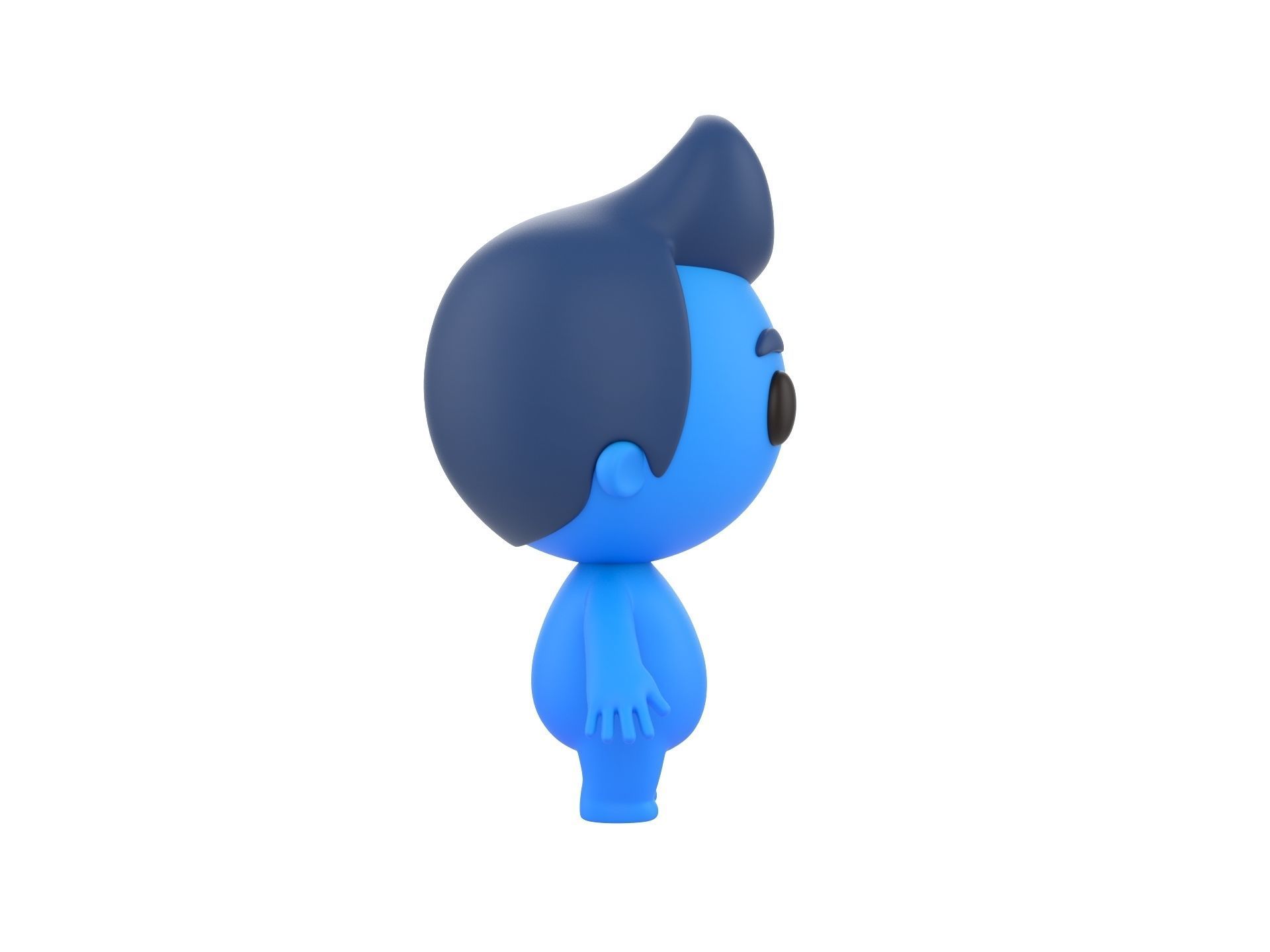 Character083 Rigged Little Man 3D model_13