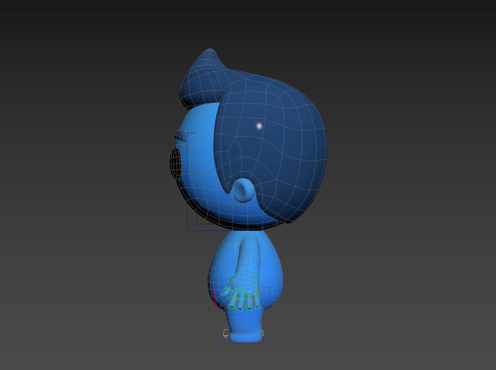 Character083 Rigged Little Man 3D model_37
