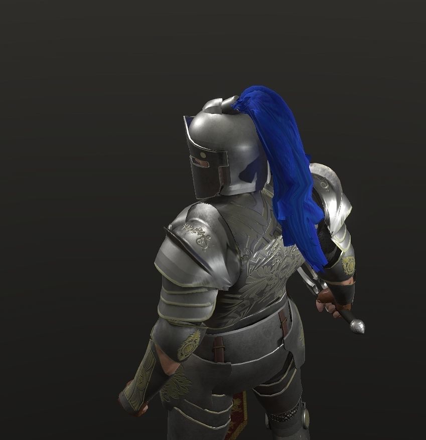 Special knight Low-poly 3D model_25
