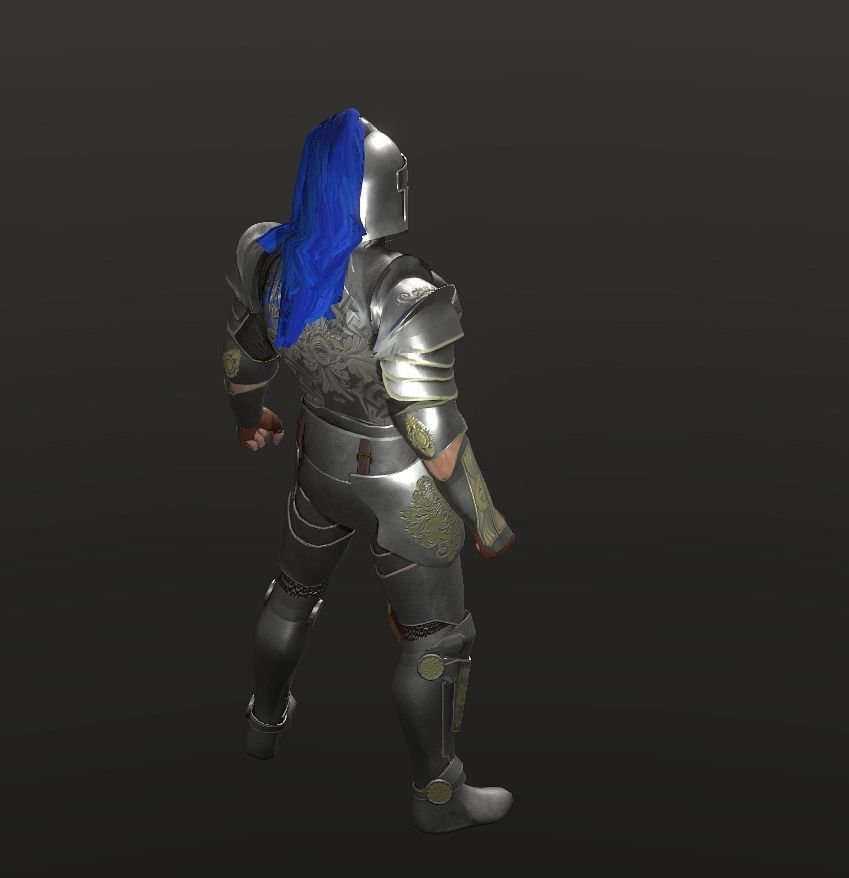 Special knight Low-poly 3D model_11