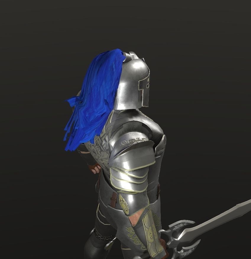 Special knight Low-poly 3D model_24