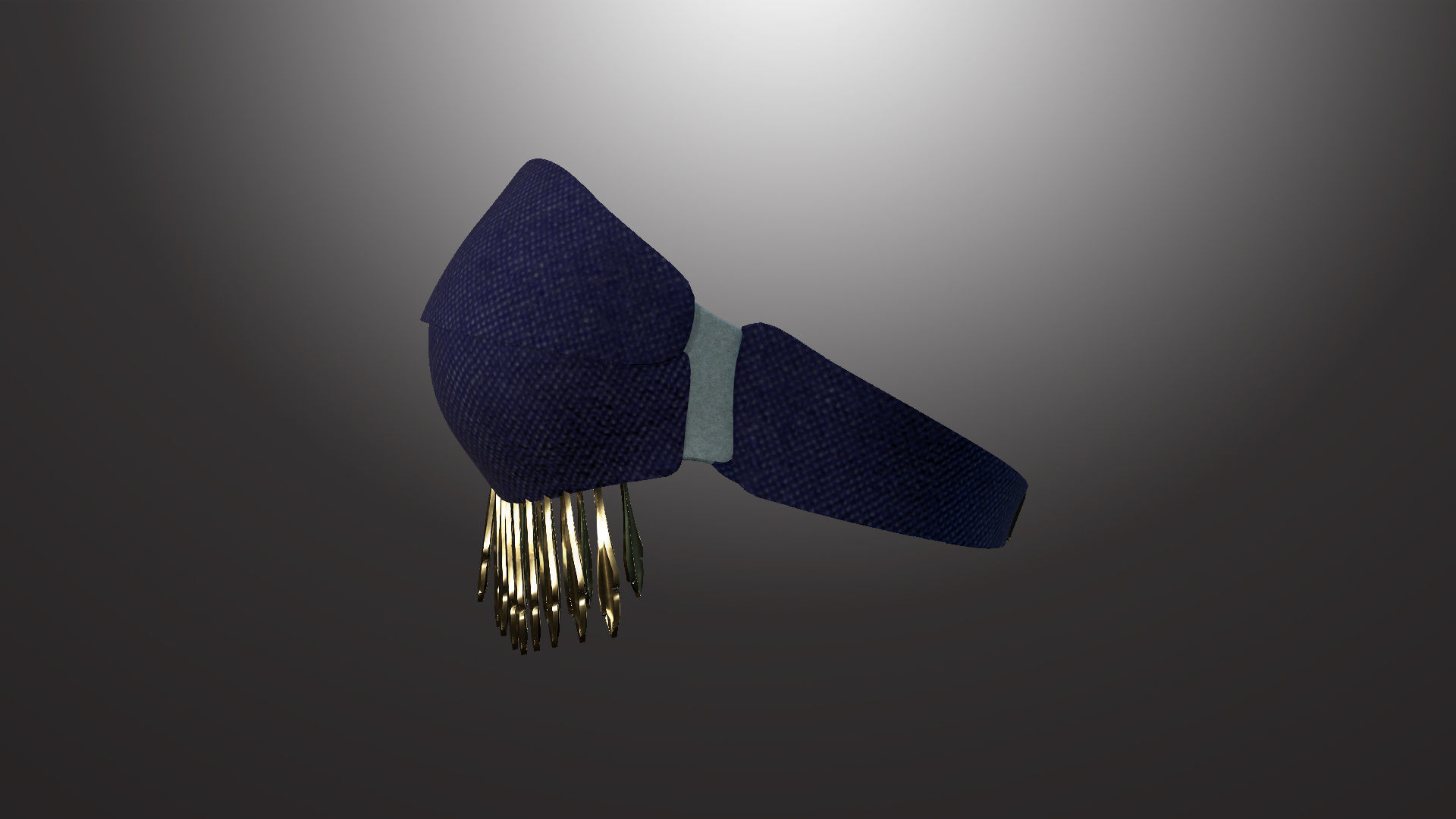 DTS-Model01-Bra2G mask with fringes Low-poly 3D model_4