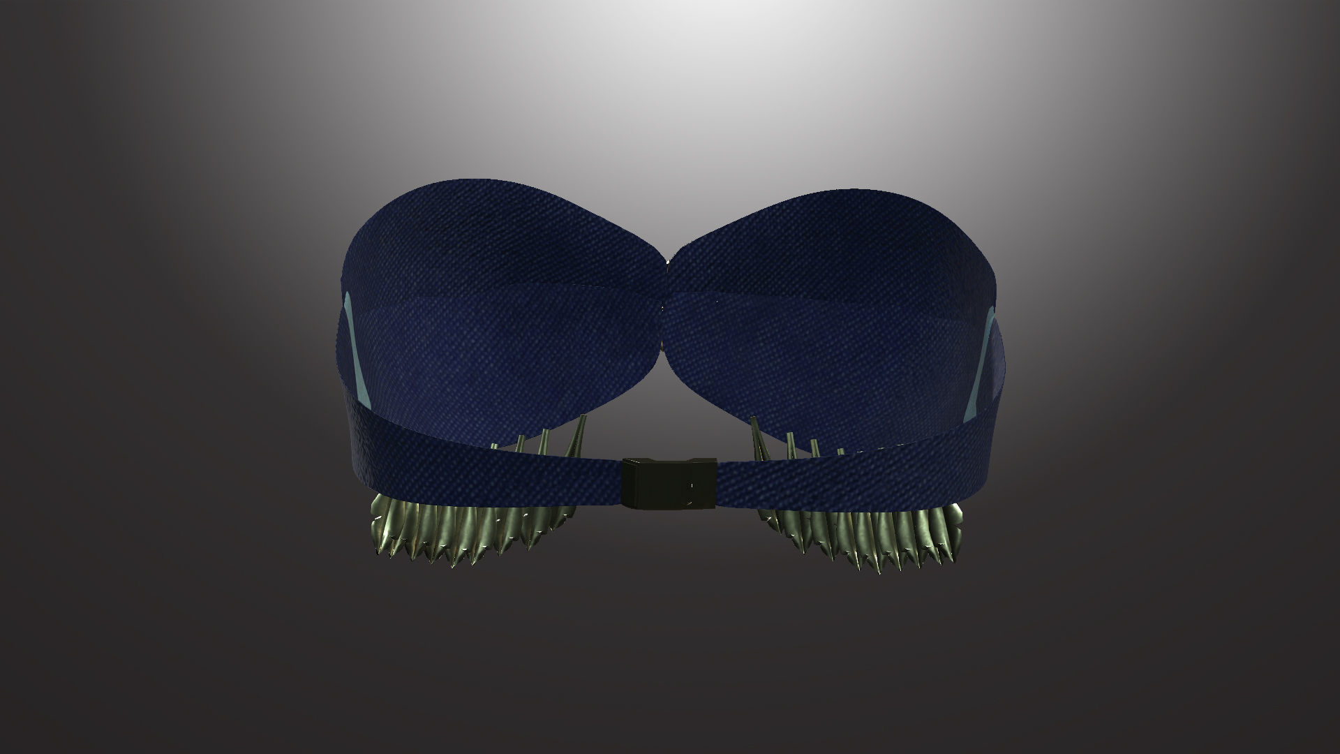 DTS-Model01-Bra2G mask with fringes Low-poly 3D model_3