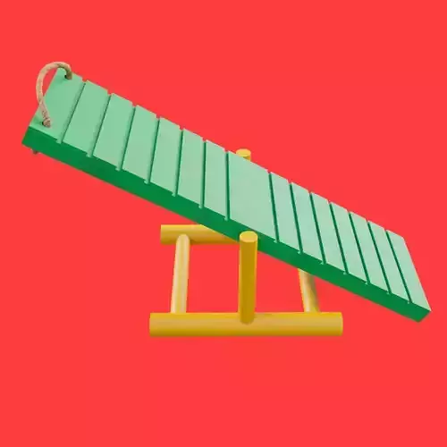 Small hamster ramp Low-poly 3D model