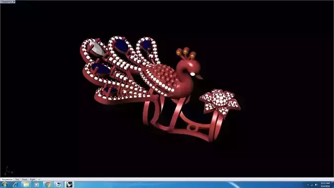 Peacock Ring jewellery 