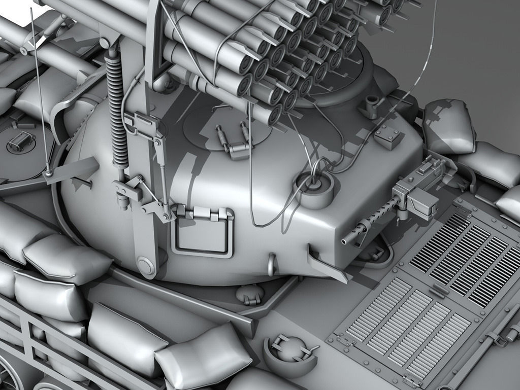 M4A3 Sherman-Calliope 3D model_9